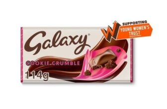 Galaxy Cookie Crumble & Milk Chocolate Block Bar Vegetarian