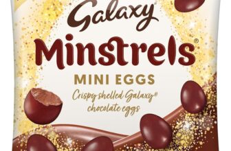 Galaxy Minstrels Mini Eggs Milk Chocolate Bag 80g Crispy Shell Chocolate Eggs, Smooth Galaxy Milk Chocolate Bites, Easter Chocolate Treats Sharing & Gifts