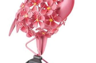 Garden Bright Solar LED Metal Animals, Flamingo, Peacock, Owl or Chicken