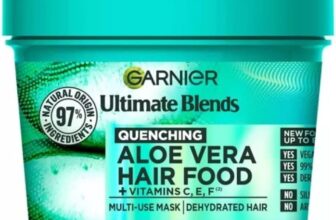 Garnier Fructis Aloe Vera Hair food – 100h Moisture Multi-UseMask, For Dry Hair & Scalp – Aloe Vera Vitamins C, E, F – Cruelty Free International & Vegan – 400ml