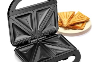 Geepas Toastie Maker 2 Slice Sandwich Toaster
