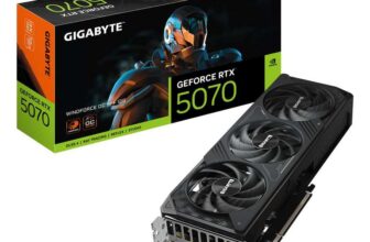 Gigabyte GeForce RTX 5070 WINDFORCE OC SFF 12G Graphics Card – 12GB GDDR7, 192bit, PCI-E 5.0, 2542 MHz Core Clock w/ Voucher