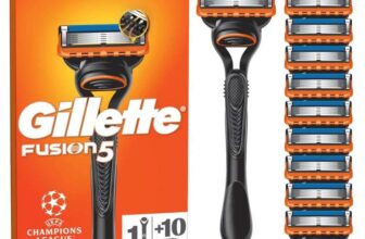Gillette Fusion5 Razor for Men, 1 Gillette Razor, 10 Blade Refills x 3