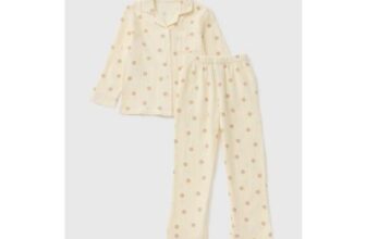 Girls Cream Mandela Pyjama Set