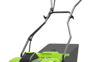 Greenworks 40V Scarifier Lawn Rake Dethatcher, 3600rpm, 36cm Working Width, 30L Collection Box WITHOUT Battery & Charger , 3 Year Guarantee G40DT35