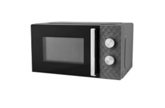 Grey 17L Diamond Texture Manual Microwave
