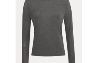 Grey Long Sleeves Jersey Top