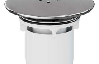 HNNHOME Shower Drain Cover Replacement, Chrome Shower Trap Cover, Removable Top Fitting, White – Sold by HNNHOME FBA