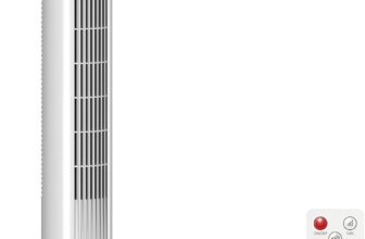 HOMCOM Tower Fan for Bedroom, Standing Floor Fan with 70 Oscillating, 3 Modes, 3 Speeds, 24 Hour Timer, LED Display and Remote Control, 44 inch, White