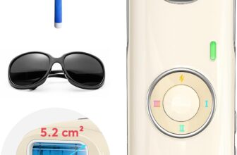 Haarlosy IPL Laser Hair Removal Device for Women and Men At Home Use with 22J, Lazer Hair Remover with 5.2cm² Fast Coverage and Dual Flash, 9 Levels for Upper Lip Bikini Line Leg and All Body, Khaki