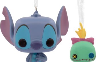 Hallmark Funko POP Disney Lilo & Stitch Tree Decoration, Stitch & Scrump, 2 Pack