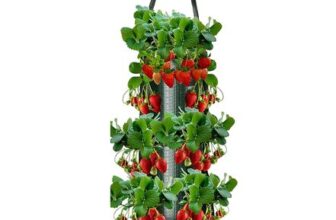 Hanging Grow Bags, Breathable Canvas for Strawberries and Veggies