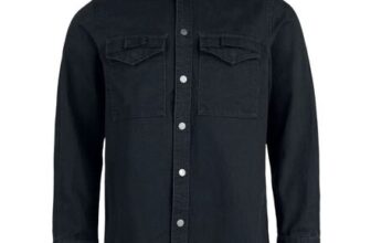 Heavy Twill Shirt Longsleeve Black by Brandit
