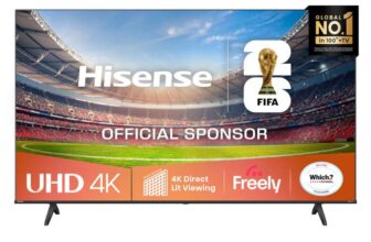 Hisense 43 43A6QTUK 4K Ultra HD Smart TV AI TV – 4K UHD, Hi-View AI Engine, Precision Colour, AI Smooth Motion