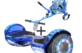 Hoverboard with Seat EVERCROSS PLUS XP9 – 6.5, Bluetooth, LED Lights. Sold by EVERCROSS OFFICIAL Store (£6 off for new users with code)