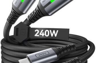 INIU 240W USB C to USB C Charger Cable 2-Pack 2m