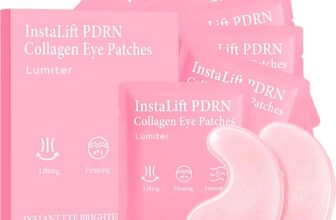 Instalift PDRN & Collagen Eye Patches, PDRN Eye Patches for Puffy Eyes & Dark Circles, Lifting Firming Under Eye Masks, Under Eye Gel Patches for Wrinkles & Fine Lines, Eye Bags Removal, 8Pairs