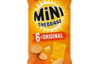 JACOBS Mini Cheddars Original Multipack Crisps, Baked with Real Cheese, 6 x 23 g Bags Per Pack £1.19 s&s