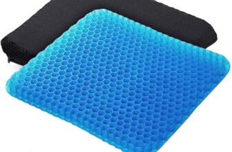 JARAGAR Gel Seat Cushion, Ergonomic Honeycomb Design Egg Seat Cushion for Back&Sciatica Pain Relief, Double Thick Long-Sitting Seat Cushion for Office Chair Desk, Car, Wheelchair, Road Trips