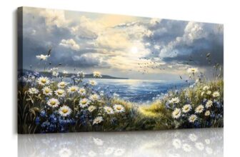JHHUAMO Canvas Wall Art Natural Sea Landscape 29×57
