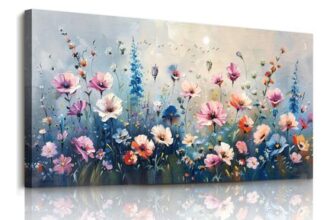 JHHUAMO Floral Wildflowers Canvas Wall Art 29×57