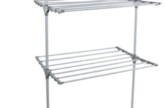 JVL 3 Tier Drying Rack, White