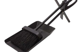 JVL Purbeck Hearth Iron Fireside Tidy Set