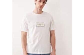 Jack & Jones Oversized T-Shirt with Front Logo in White