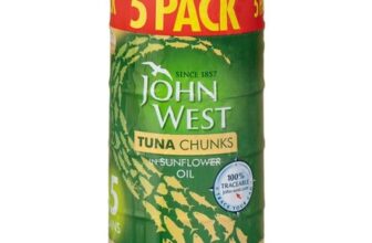 John West Tuna Chunks in Sunflower Oil 5pk