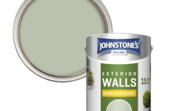 Johnstones Exterior Smooth Masonry Paint Natural Sage 5 L
