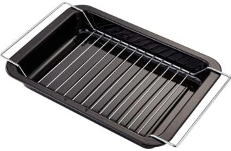 Judge Ovenware, 39 x 25 x 5cm Grill Tray with Rack, Enamel Granite