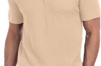 KUYIGO Mens Polo Shirts for Men Adult Short Sleeve Soft Knit Comfortable T-Shirt Golf Tennis Business Tops