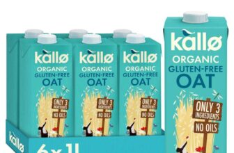 Kallo Organic Oat Drink, Made with Only 3 ingredients, Gluten-Free, Vegan Friendly, Plant-Based Protein, 6 x 1 Litre S&S £9.97