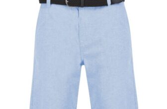Kamdi Cotton Chino Shorts with Woven Belt