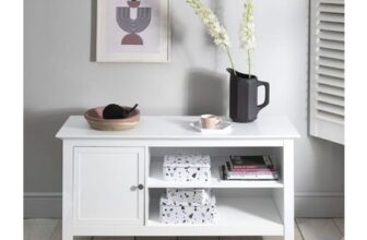 Karlstad Low Sideboard With Storage In White Free P&P Clubcard Price