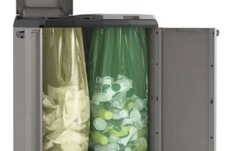 Keter Split Base Indoor Outdoor Multi Purpose Recycling Cabinet Grey/Black