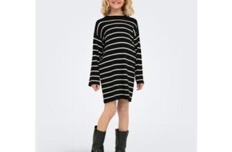 Kids Only Striped Ribbed Knitted Jumper Dress (7-14 Yrs)