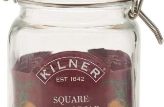 Kilner Square Clip Top Jar 1L (1000ml) Airtight Glass Jar
