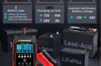 Konnwei RC10 Smart Car Battery Charger ( Lithium / Calcium / Lead Acid / LiFePO4 ) Shenzhen Jiawei Hengxin Technology Co., Ltd.