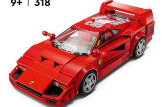 LEGO Speed Champions Ferrari F40 Supercar Buildable Vehicle, with Driver Minifigure 76934 ( or 2 for £30)