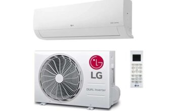 LG DualCool Pro A 12000 BTU Smart Wall Mounted Split Air Conditioner with Heat Pump