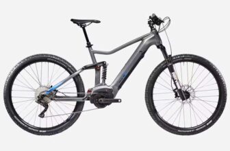 LOMBARDO Stilus 29 Full Suspension Mens Electric Mountain Bike E-Trail – Grey