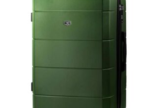 LUGG 28 Inch Jetset Suitcase Hard Shell Case 4 Wheel Travel bag Lightweight ABS Material with TSA Lock (75x49x29cm)