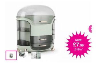 Large Capacity Cosmetic Make up Storage Box & P&P 0.80p