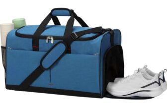 Large Gym Duffel Bag with Wet Compartment & Shoe Pocket