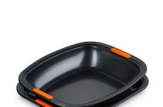 Le Creuset Set of 2 Rectangular Roaster and Oven Trays