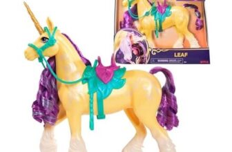 Leaf Unicorn with Head Movement, 27.9cm, 2 Accessories, Ava-Compatible