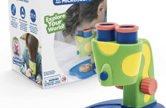 Learning Resources GeoSafari Jr. My First Microscope, Ages 3, Preschool Science Toy, Beginner Microscope for Kids, Easy-Focus Design