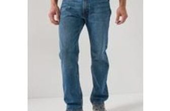 Levis 555 1996 Relaxed Straight Jeans – Wish You Would – Blue