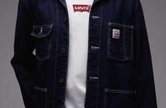 Levis Workwear Capsule unisex berkley denim chore coat in dark wash